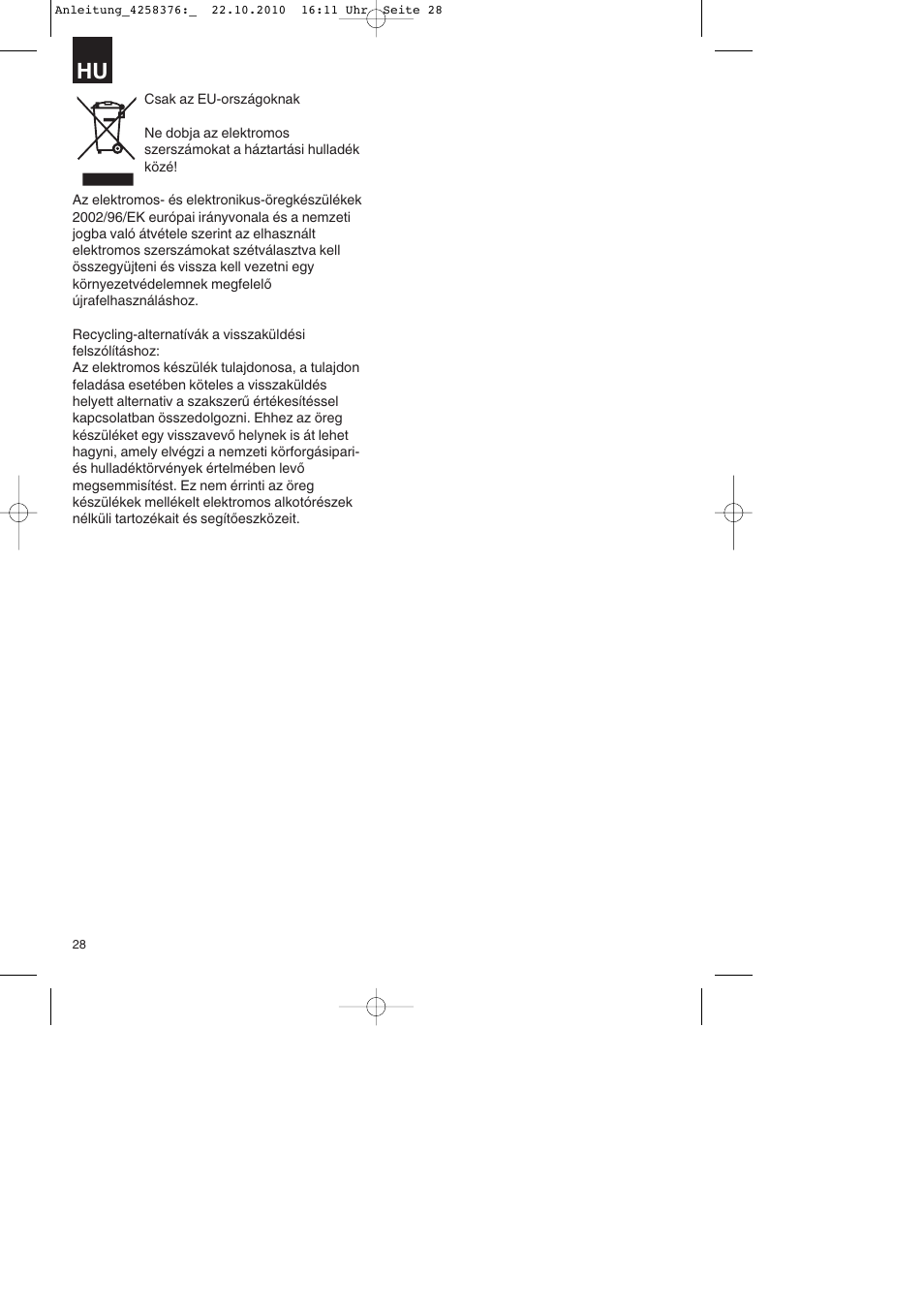 Parkside PBH 1100 A1 User Manual | Page 28 / 96
