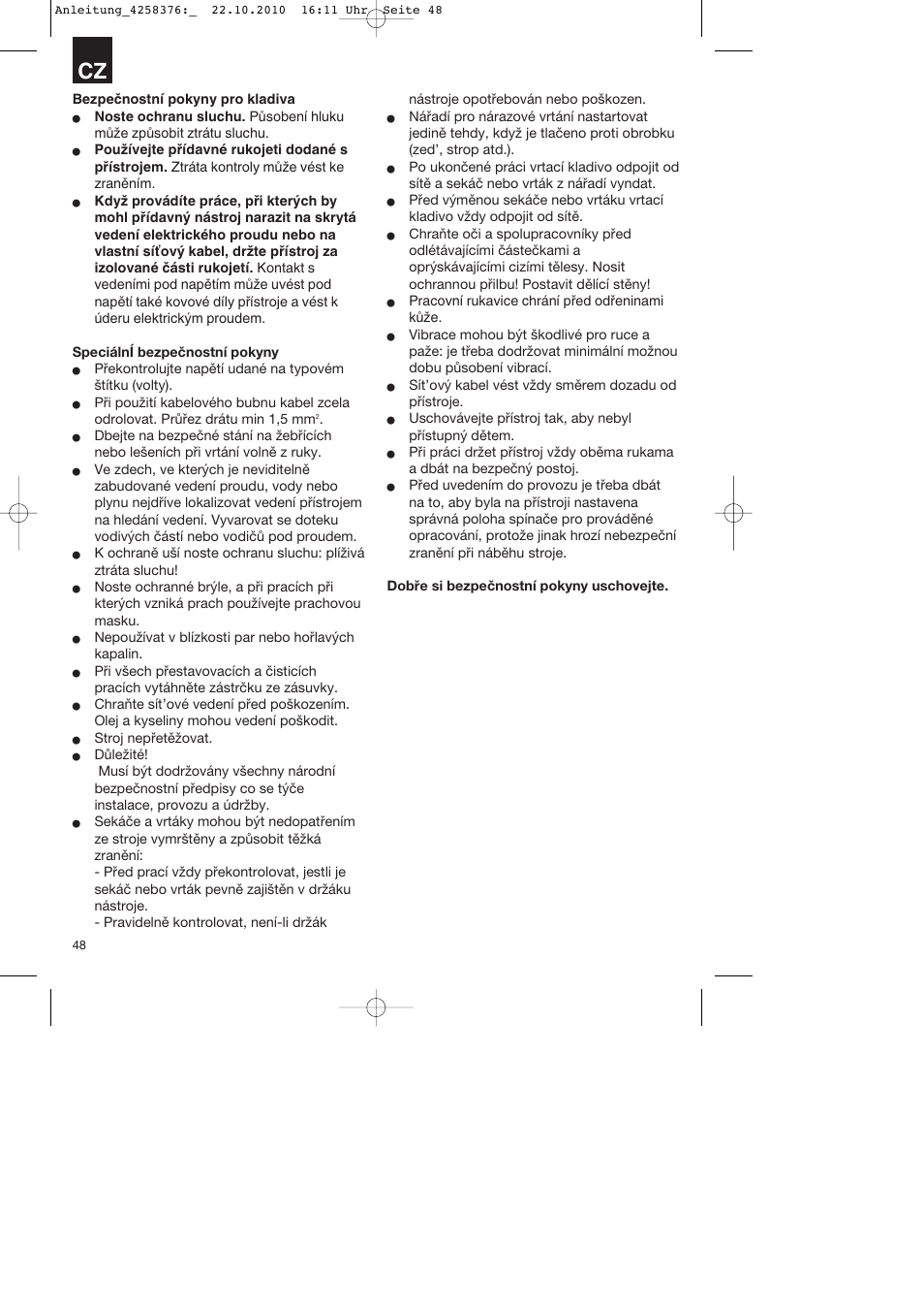 Parkside PBH 1100 A1 User Manual | Page 48 / 96