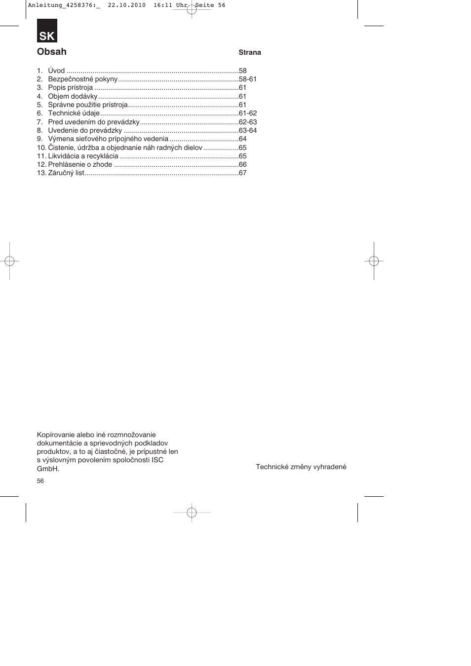 Parkside PBH 1100 A1 User Manual | Page 56 / 96