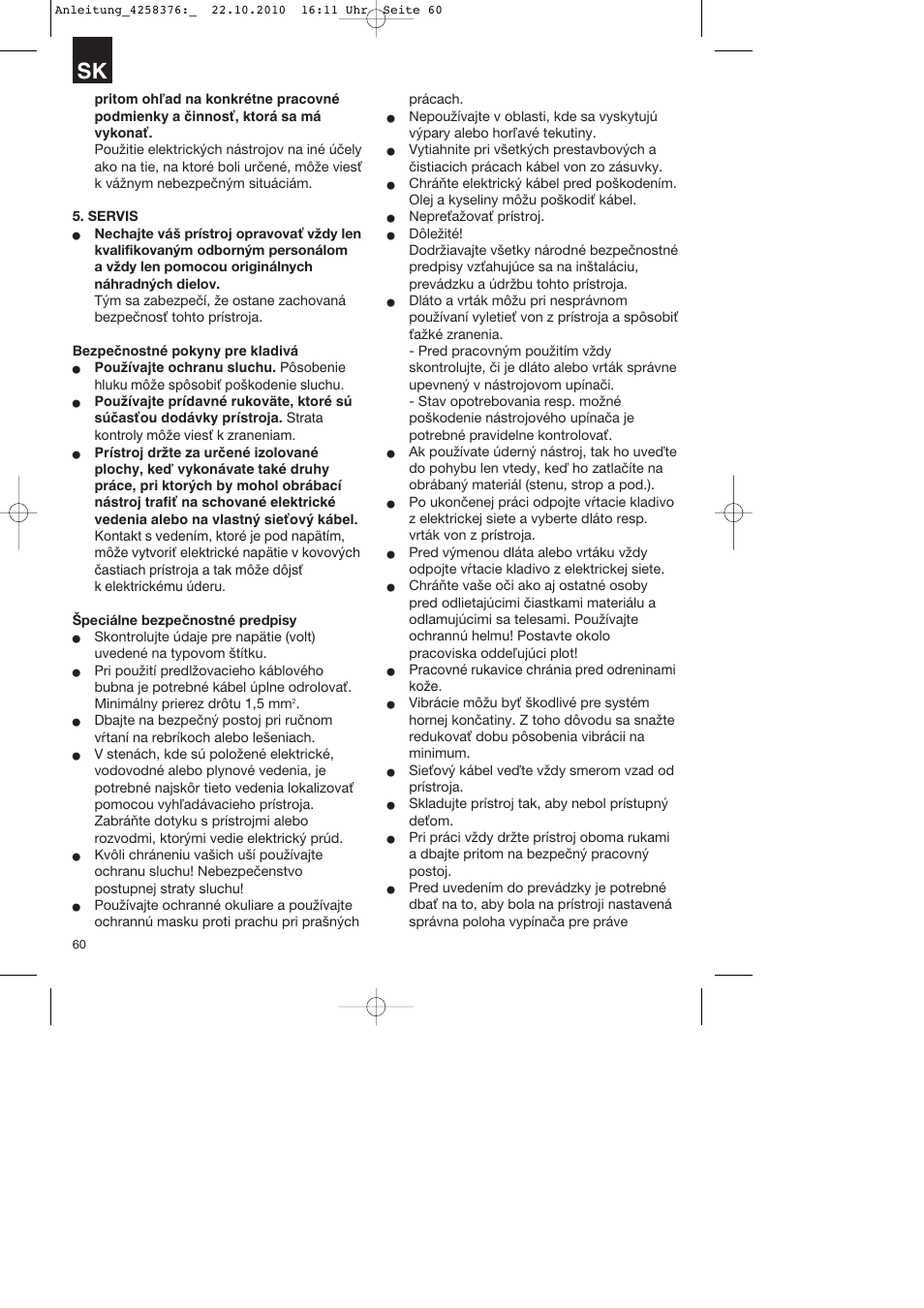 Parkside PBH 1100 A1 User Manual | Page 60 / 96