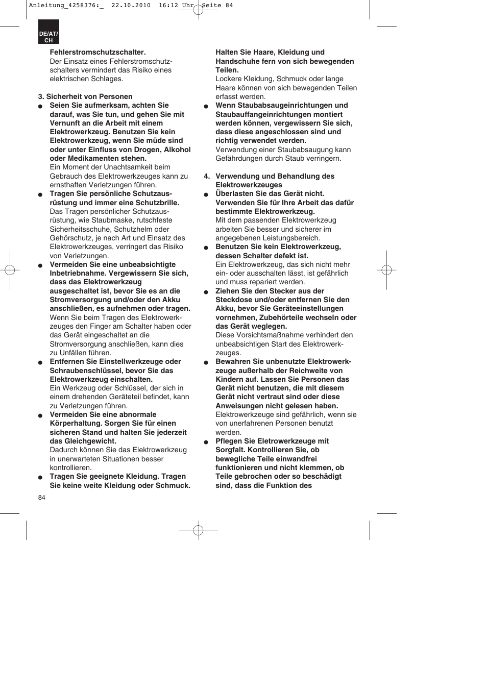 Parkside PBH 1100 A1 User Manual | Page 84 / 96