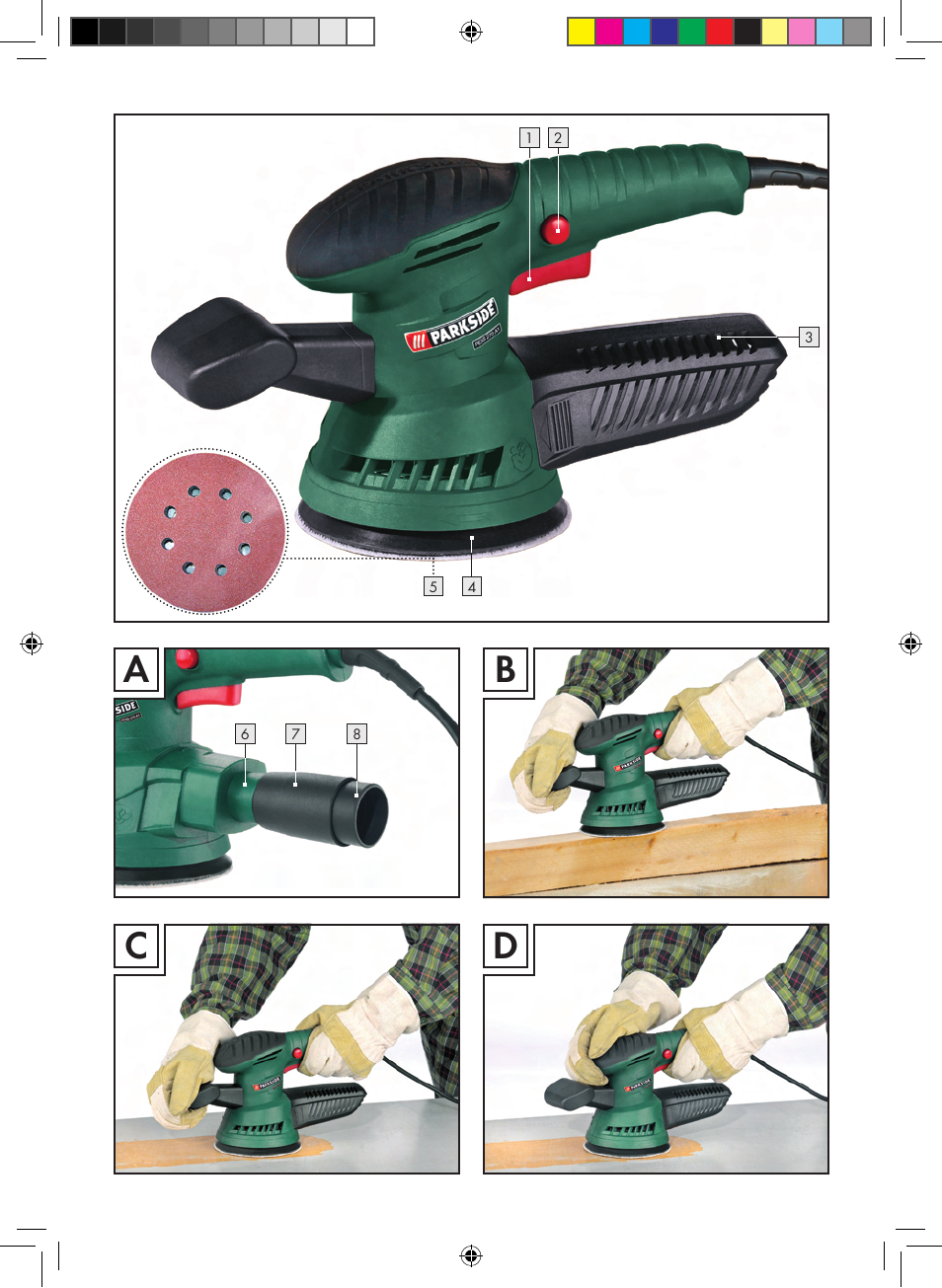 Dc b a | Parkside PEXS 270 A1 User Manual | Page 3 / 51