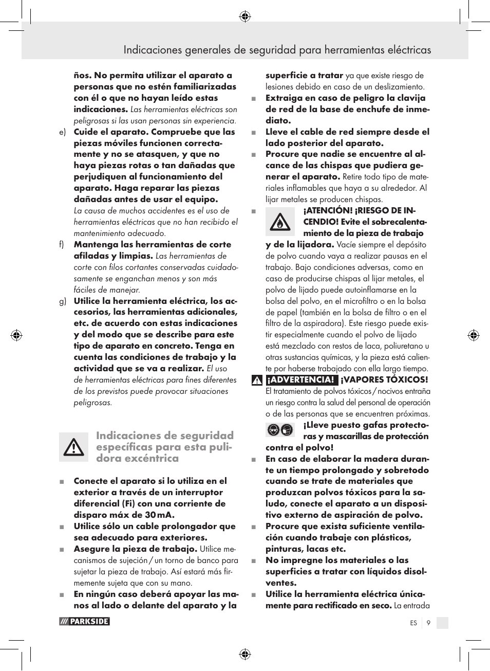 Parkside PEXS 270 A1 User Manual | Page 8 / 51