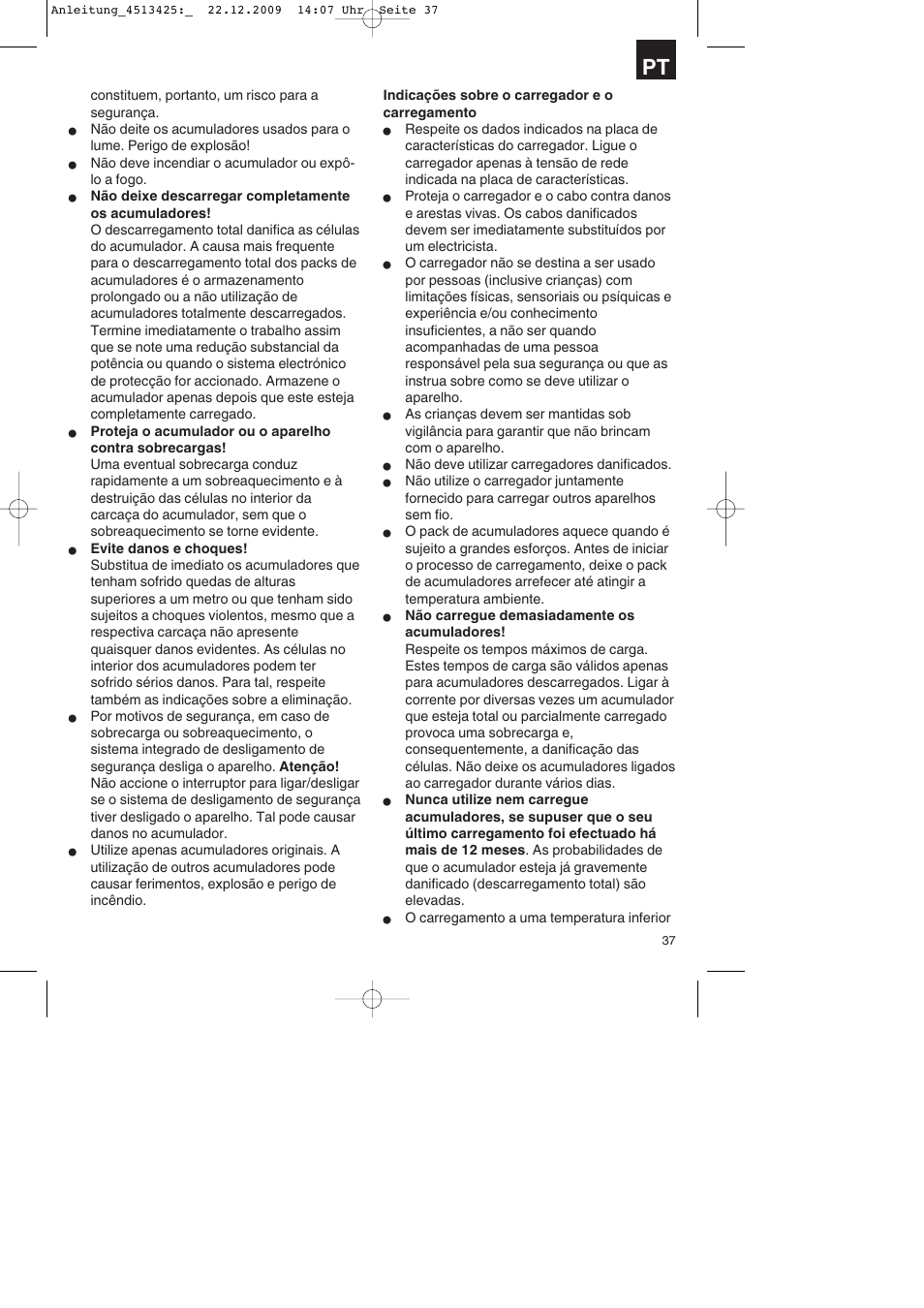 Parkside PABSS 3,6 Li User Manual | Page 37 / 60