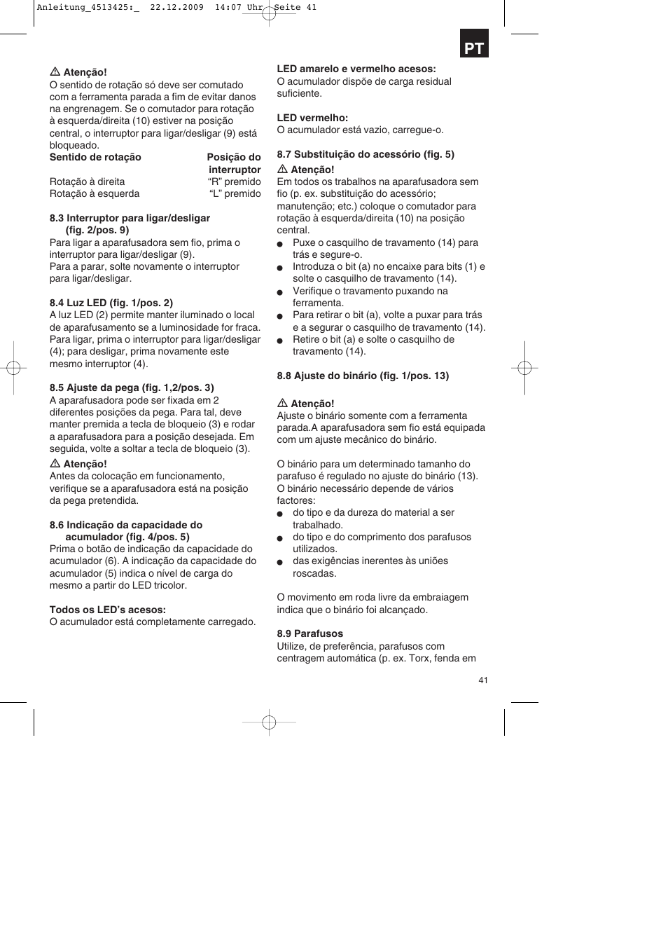 Parkside PABSS 3,6 Li User Manual | Page 41 / 60