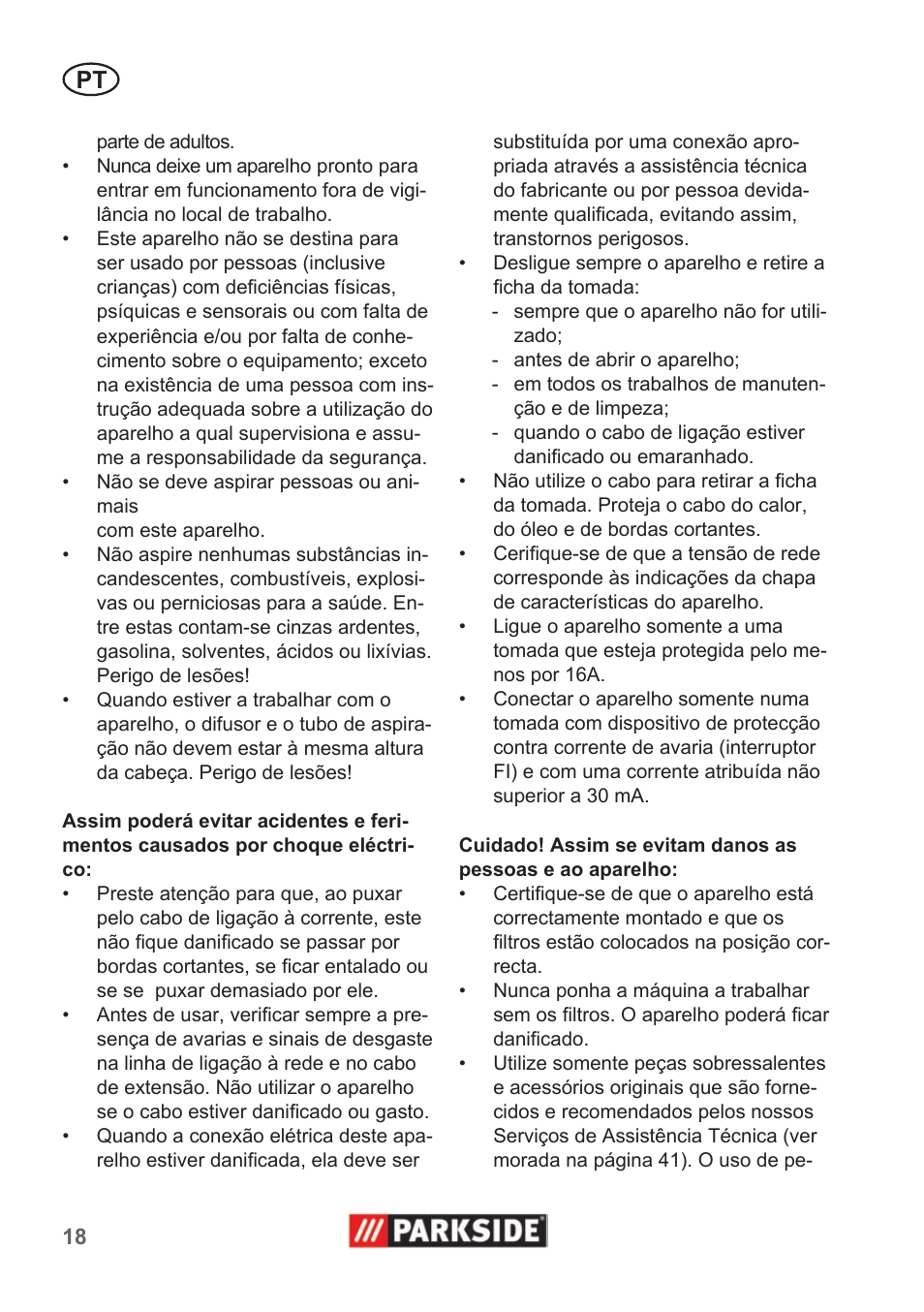 Parkside PNTS 1300 A1 User Manual | Page 18 / 42