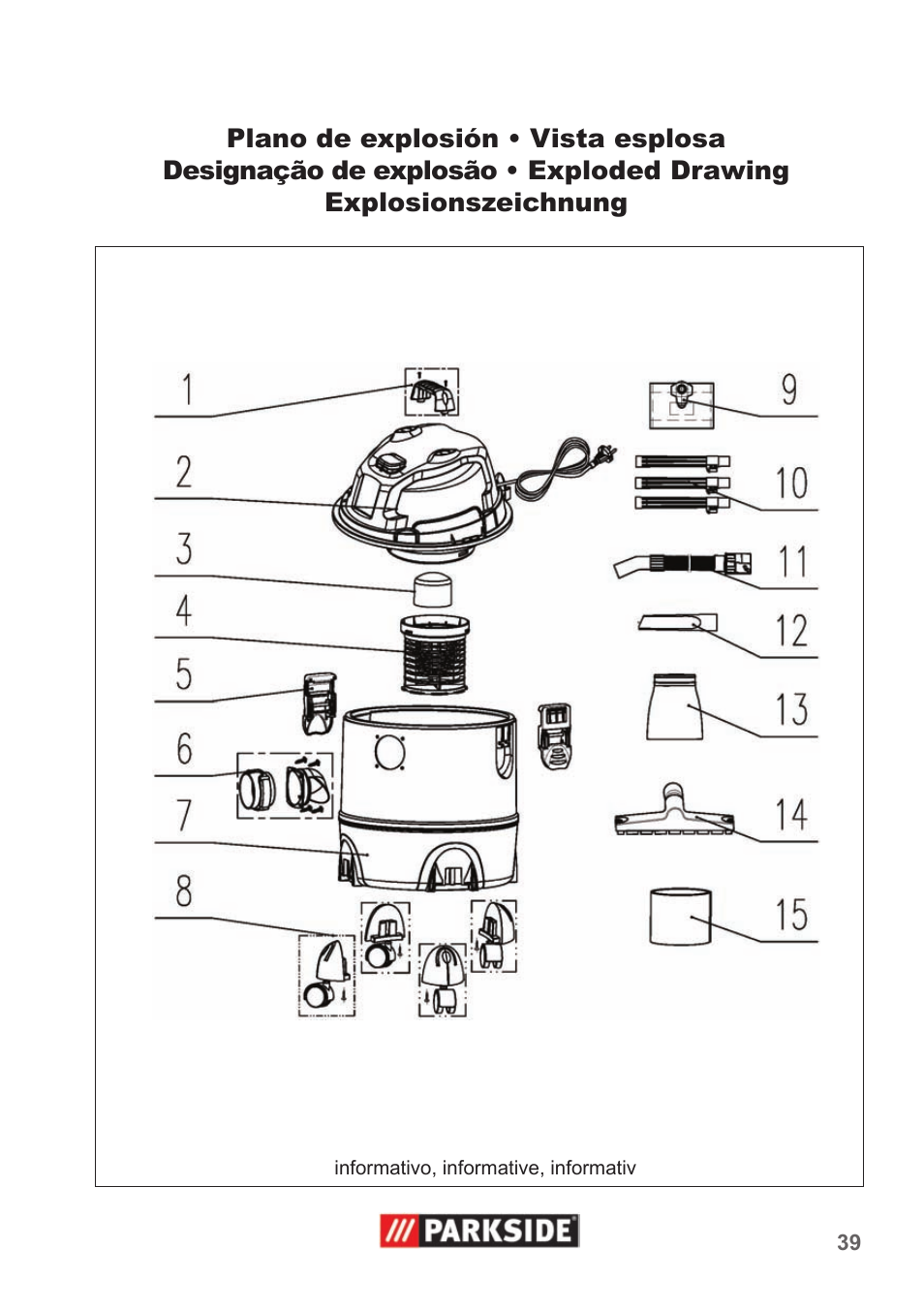 Parkside PNTS 1300 A1 User Manual | Page 39 / 42