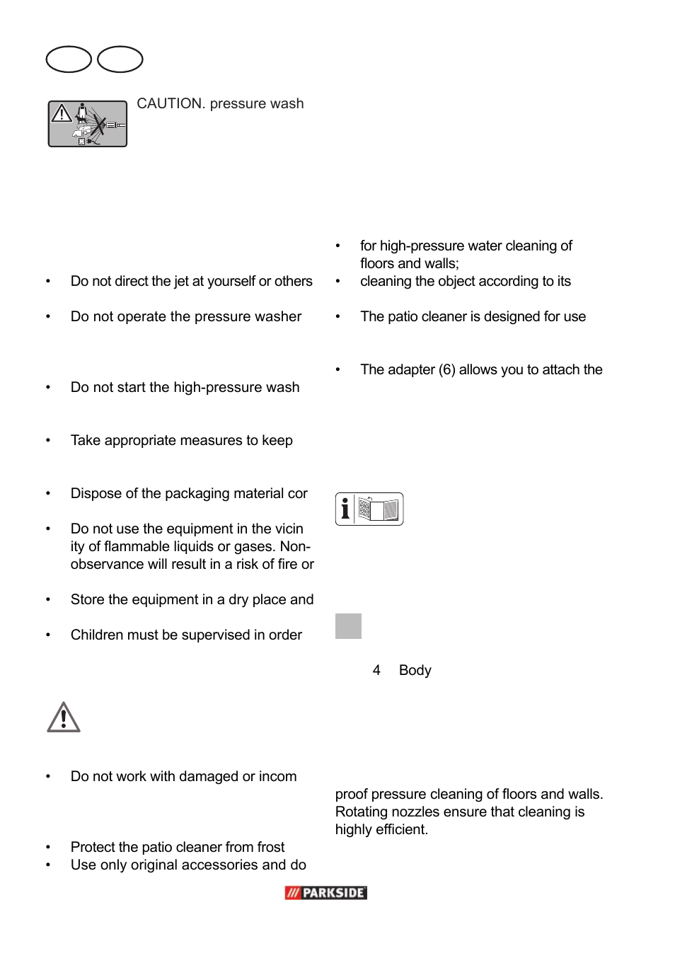 Areas of application, General description, Mt gb | Parkside PPC 30 A1 User Manual | Page 18 / 30