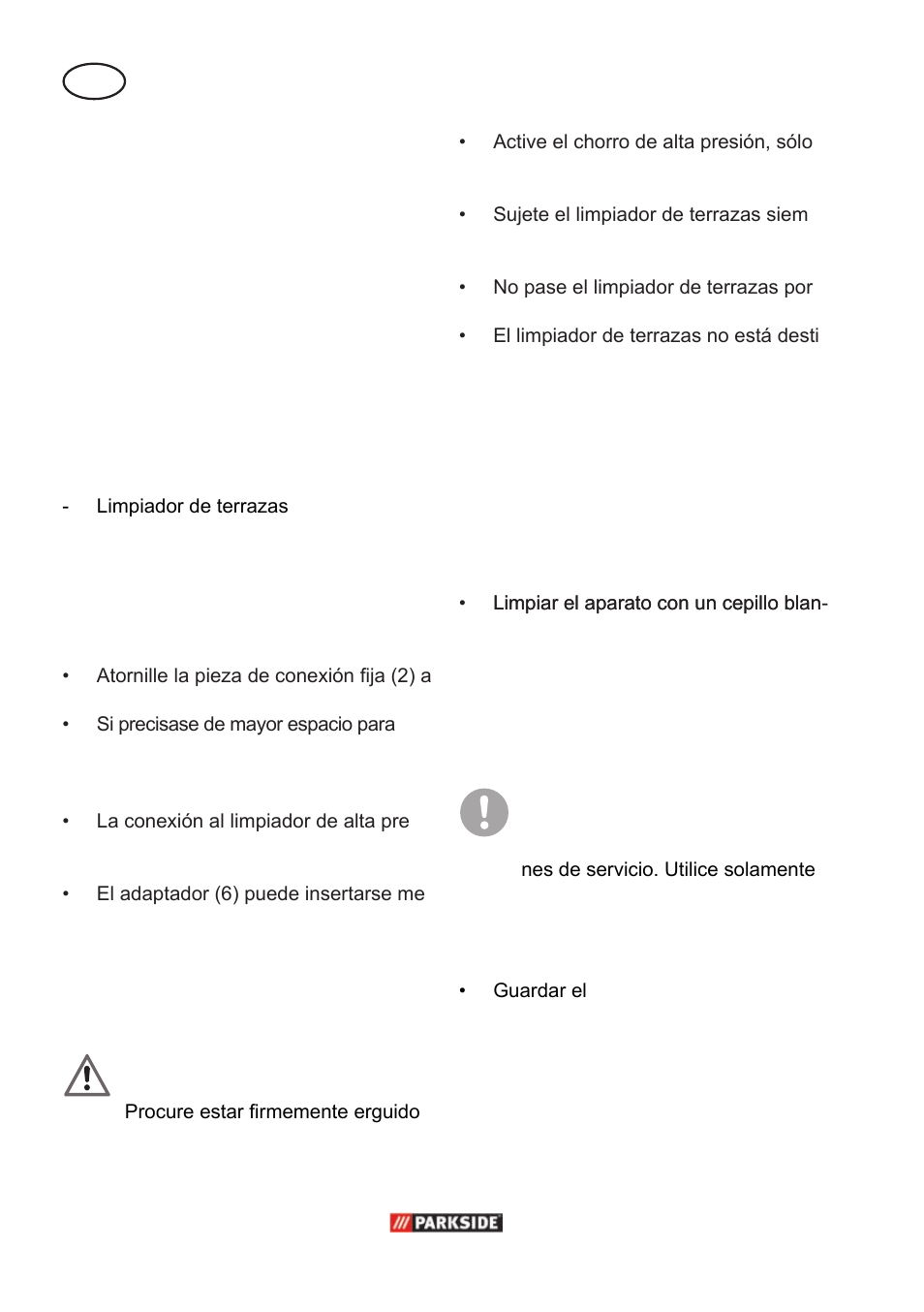 Montaje, Colocación, Limpieza y mantenimiento | Almacenaje, Eliminación y protección del medio ambiente | Parkside PPC 30 A1 User Manual | Page 6 / 30