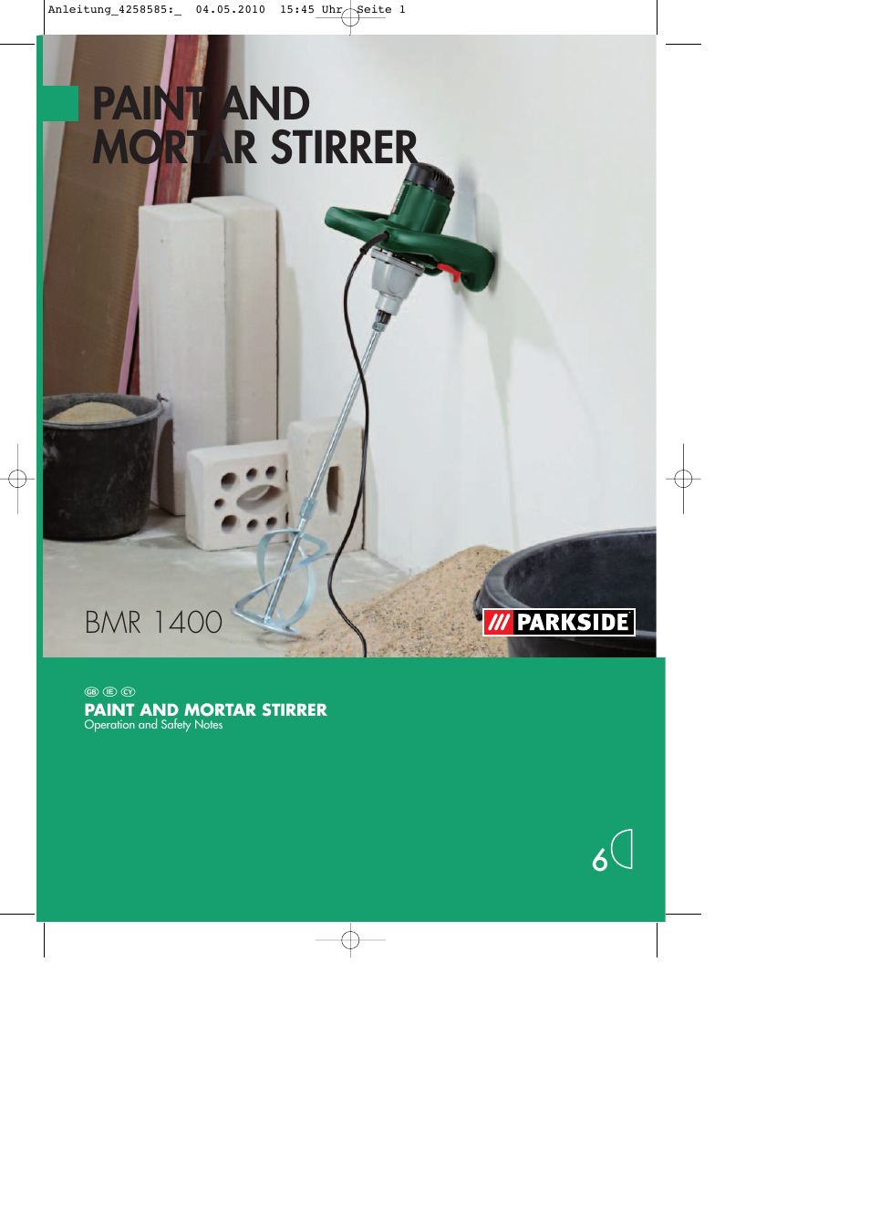 Parkside BMR 1400 User Manual | 16 pages