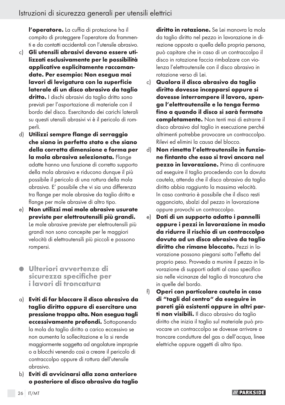 Parkside PWS 1010 User Manual | Page 27 / 77