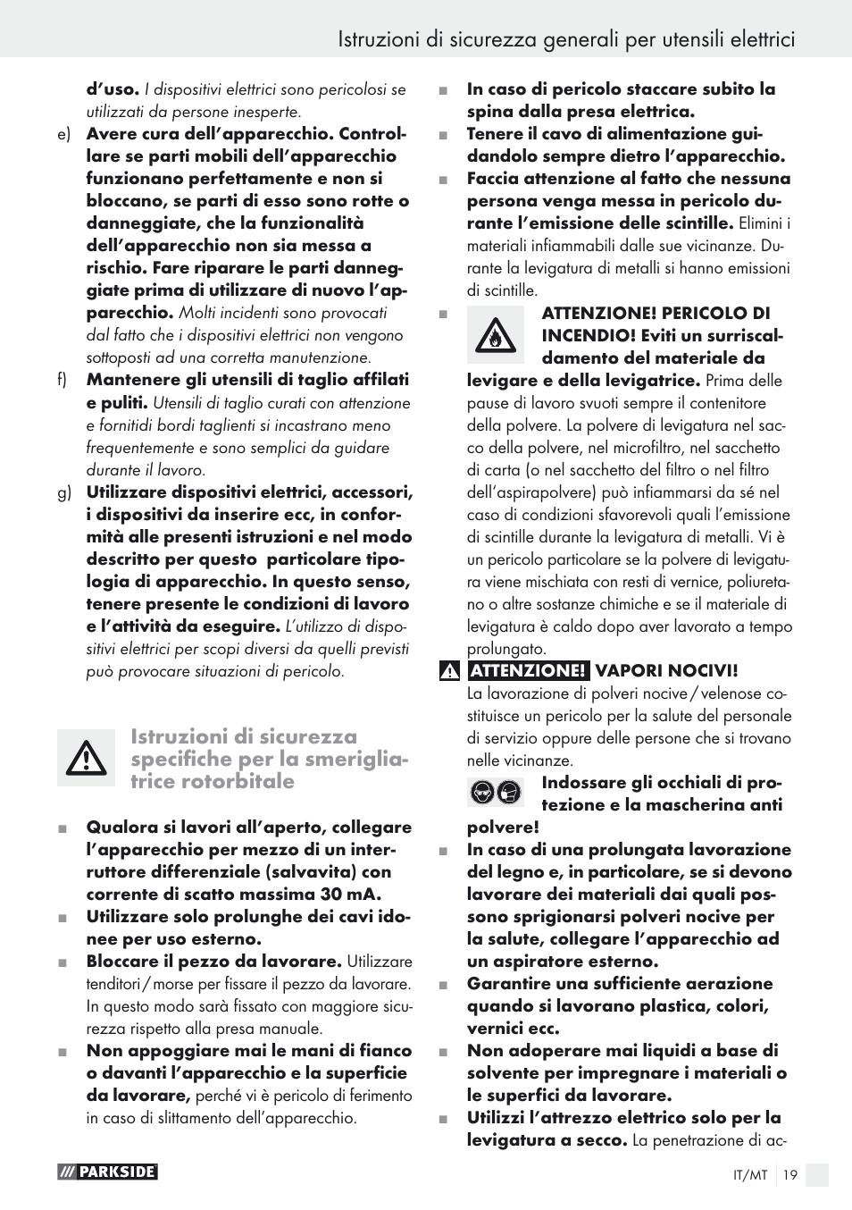 Parkside PEXS 270 A1 User Manual | Page 19 / 52