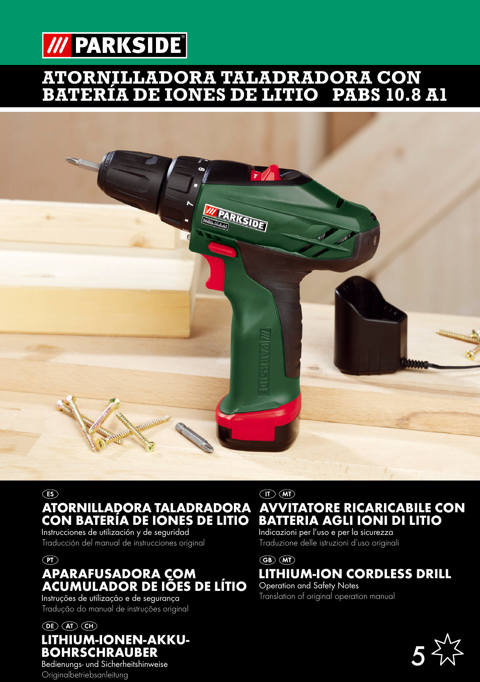Parkside PABS 10.8 A1 User Manual | 55 pages