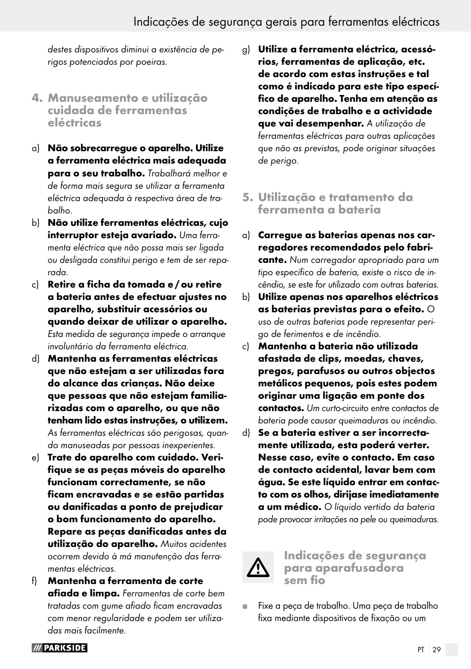 Parkside PABS 10.8 A1 User Manual | Page 29 / 55