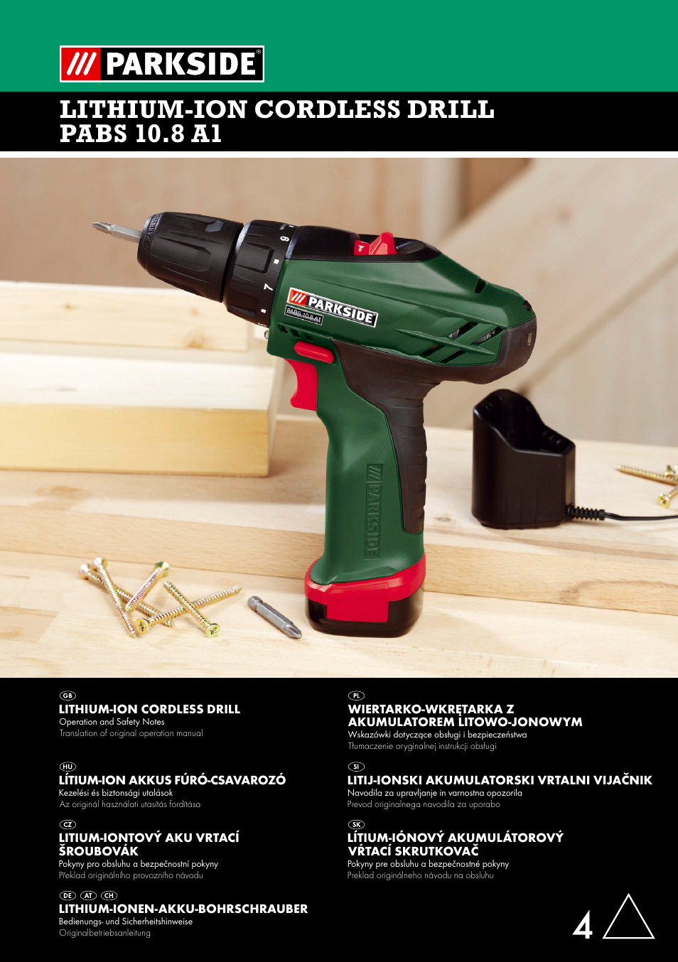 Parkside PABS 10.8 A1 User Manual | 75 pages
