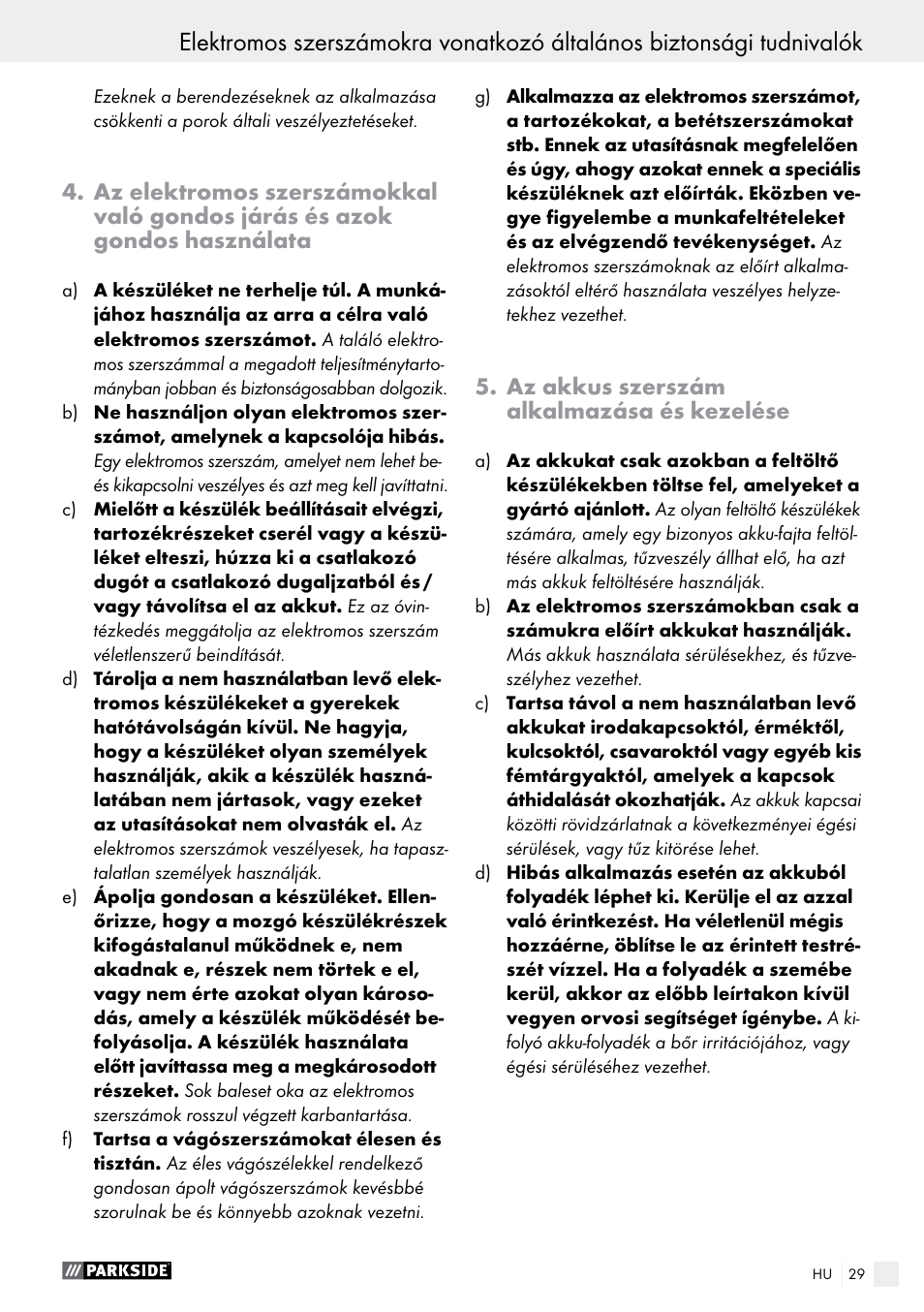 Parkside PABS 10.8 A1 User Manual | Page 29 / 75