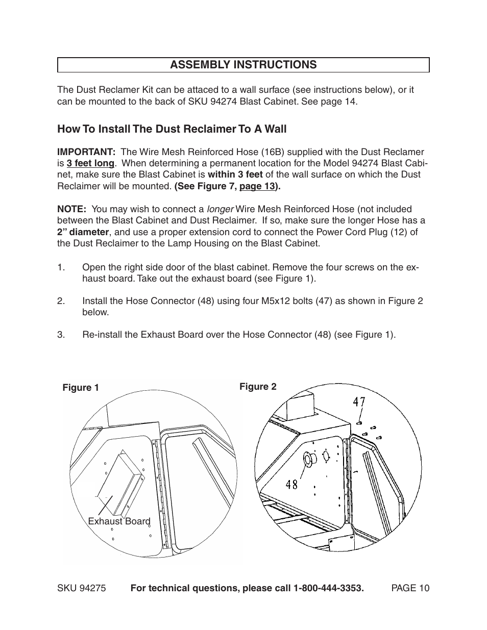 Harbor Freight Tools Model 94275 User Manual | Page 10 / 21