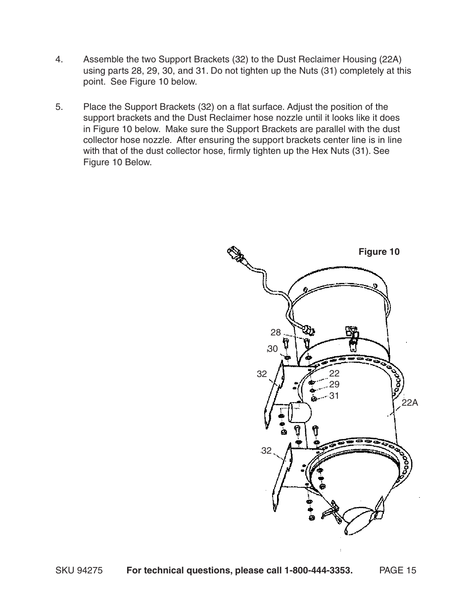 Harbor Freight Tools Model 94275 User Manual | Page 15 / 21