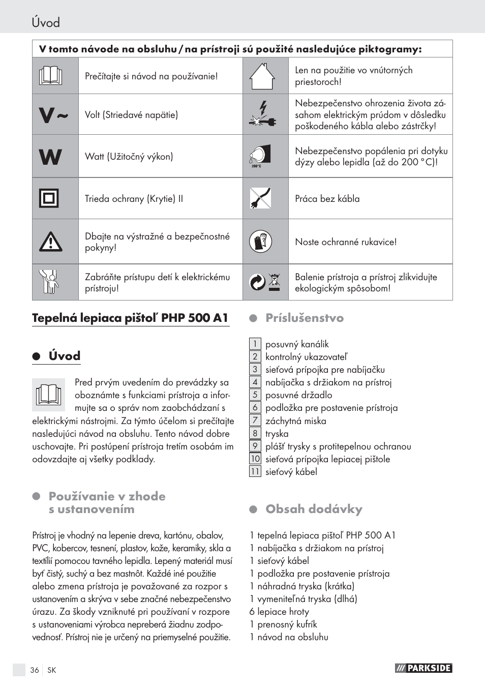 Parkside PHP 500 A1 User Manual | Page 35 / 46