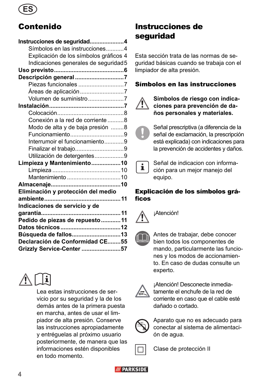 Parkside PHD 150 A1 User Manual | Page 4 / 58