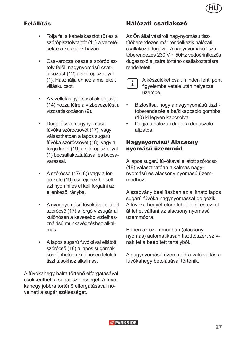 Parkside PHD 150 A1 User Manual | Page 27 / 78