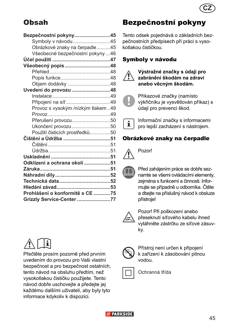 Parkside PHD 150 A1 User Manual | Page 45 / 78