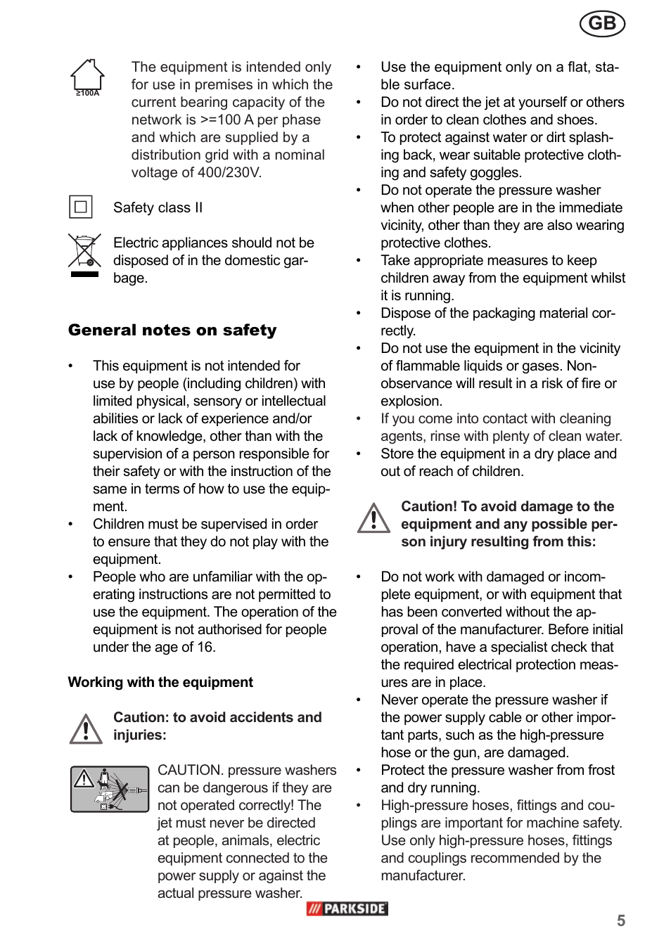 Parkside PHD 150 A1 User Manual | Page 5 / 78