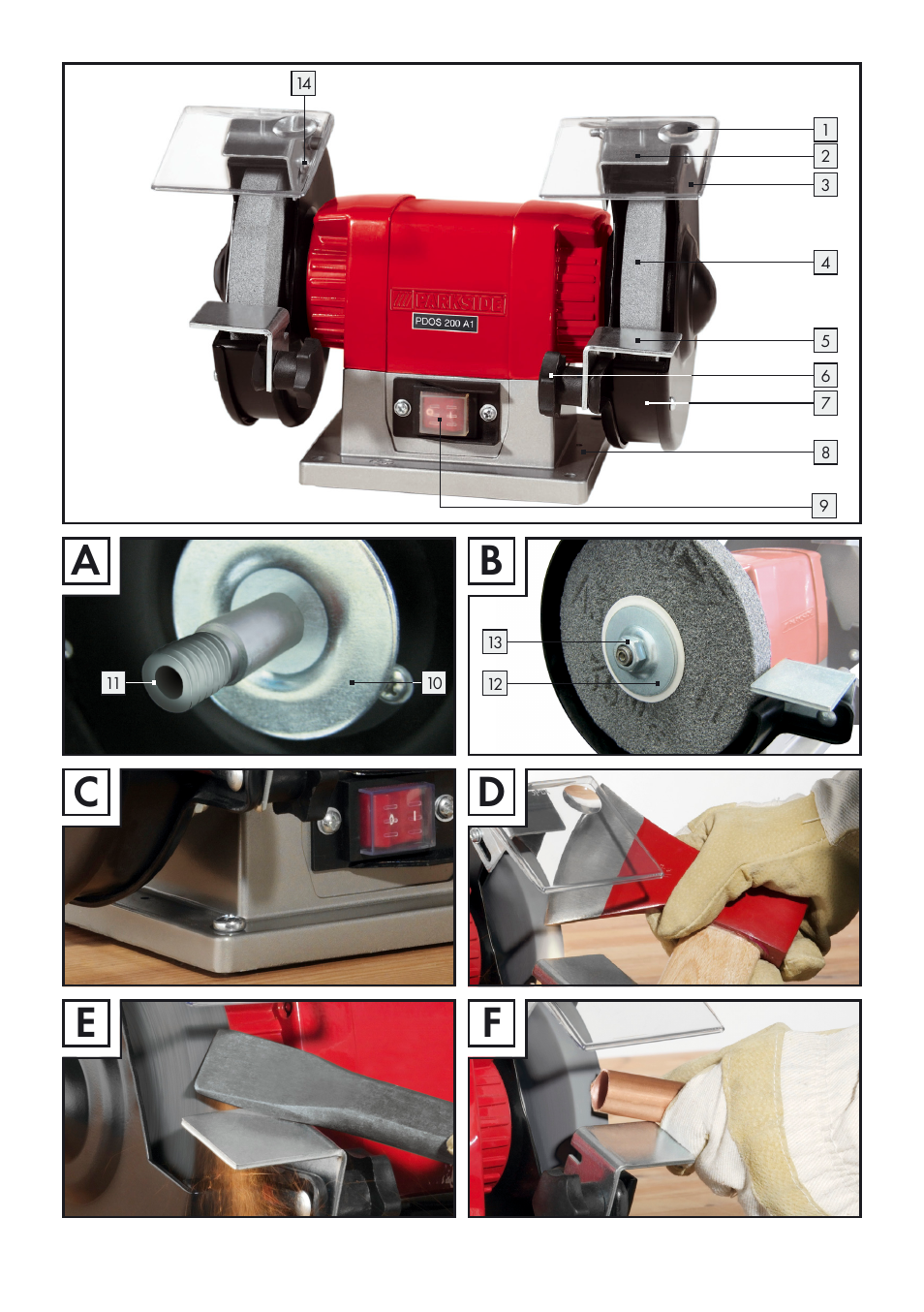 Parkside PDOS 200 A1 User Manual | Page 3 / 66