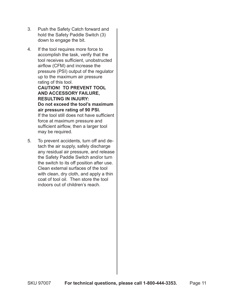 Harbor Freight Tools Model 97007 User Manual | Page 11 / 15