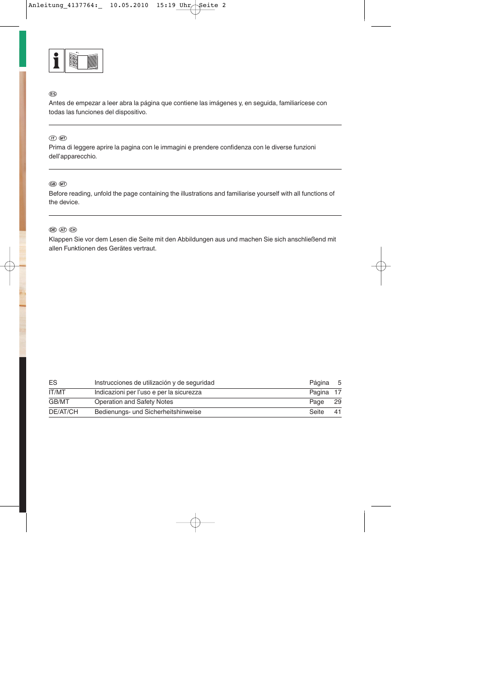 Parkside PDT 40 A1 User Manual | Page 2 / 56