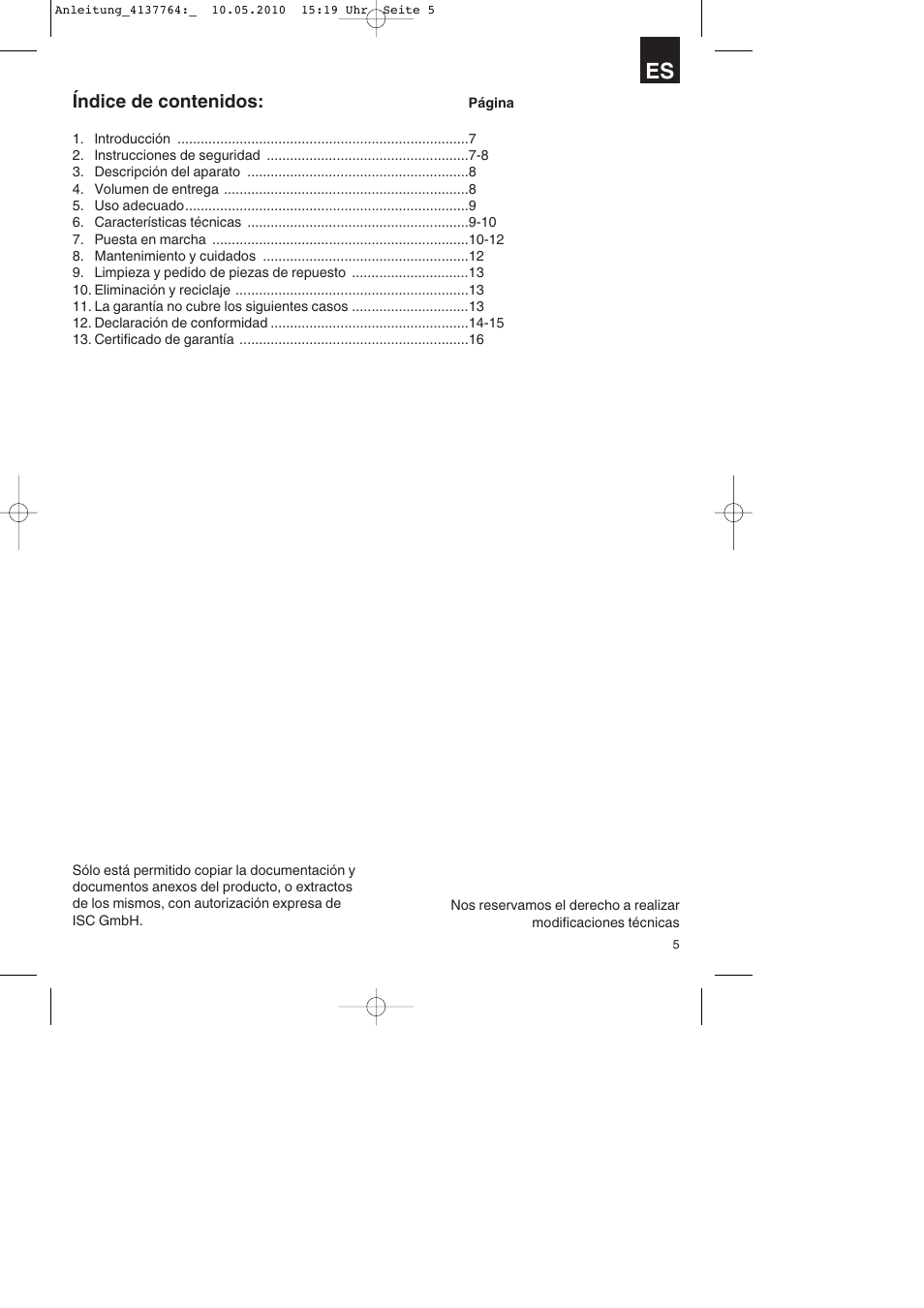 Parkside PDT 40 A1 User Manual | Page 5 / 56
