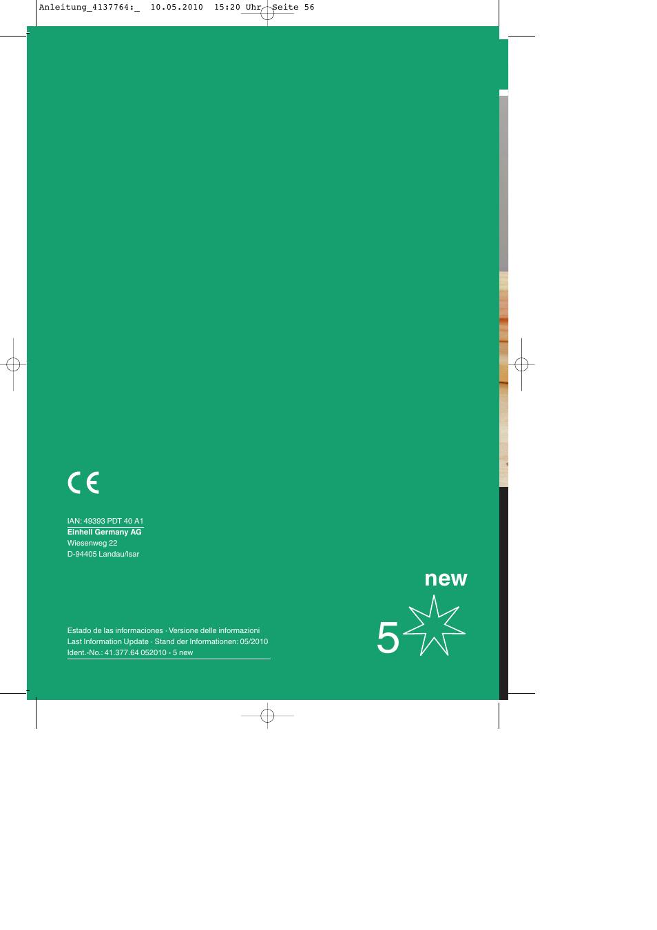 Parkside PDT 40 A1 User Manual | Page 56 / 56