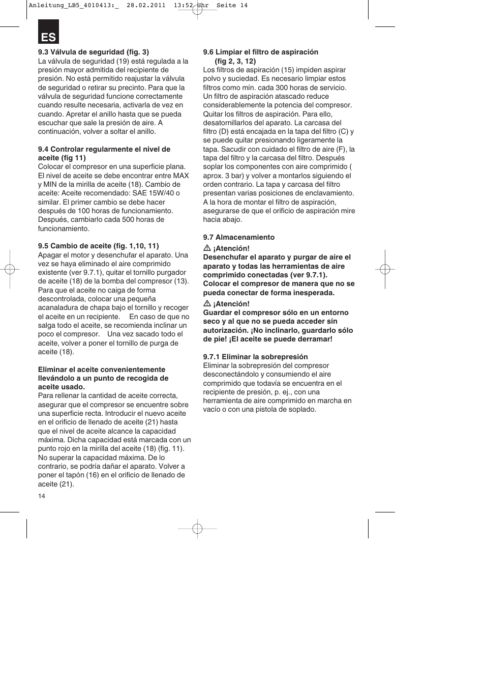 Parkside PKO 400 A1 User Manual | Page 14 / 72