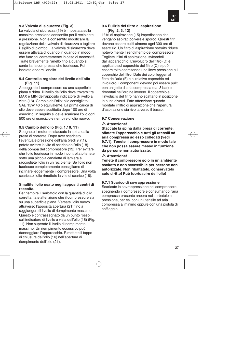Parkside PKO 400 A1 User Manual | Page 27 / 72