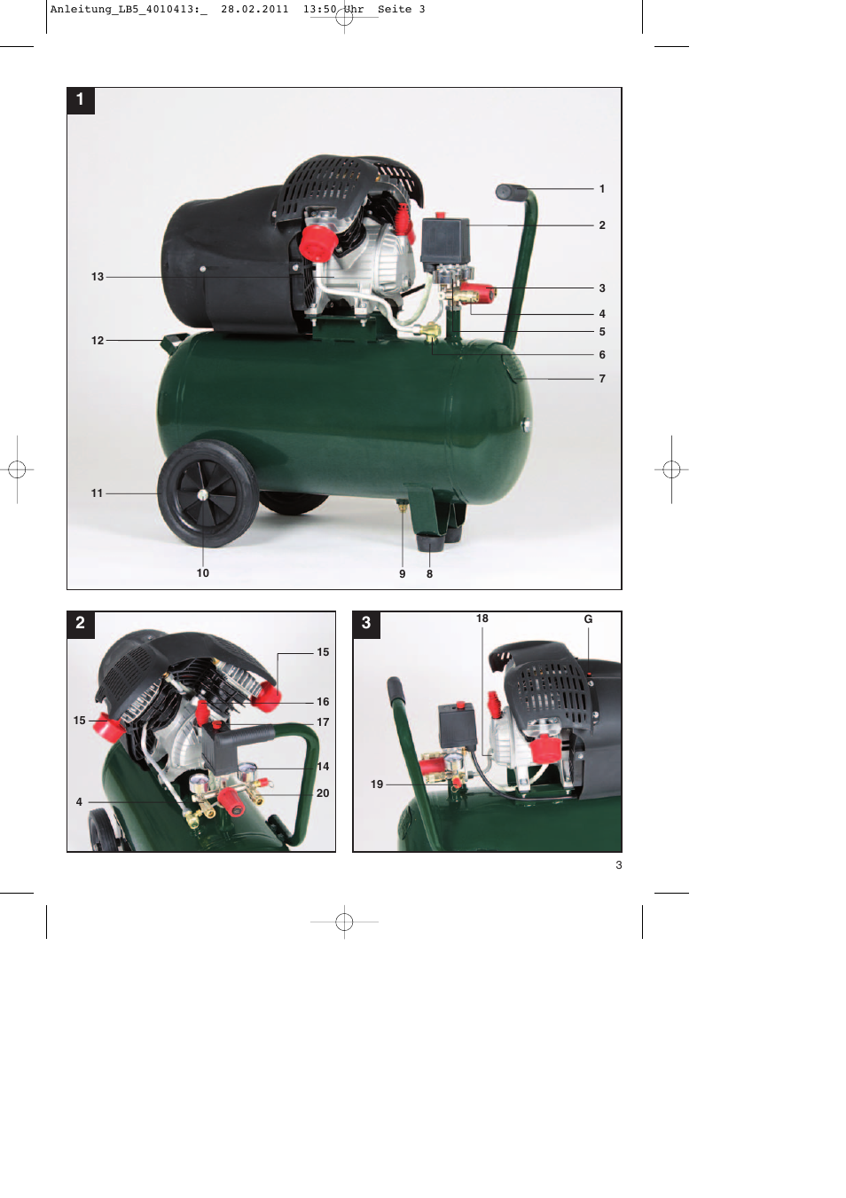 Parkside PKO 400 A1 User Manual | Page 3 / 72