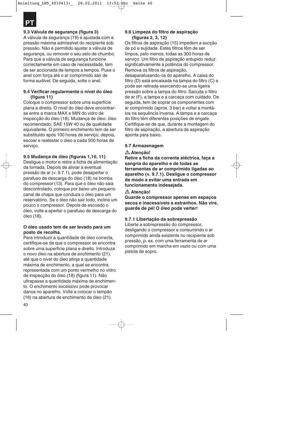 Parkside PKO 400 A1 User Manual | Page 40 / 72