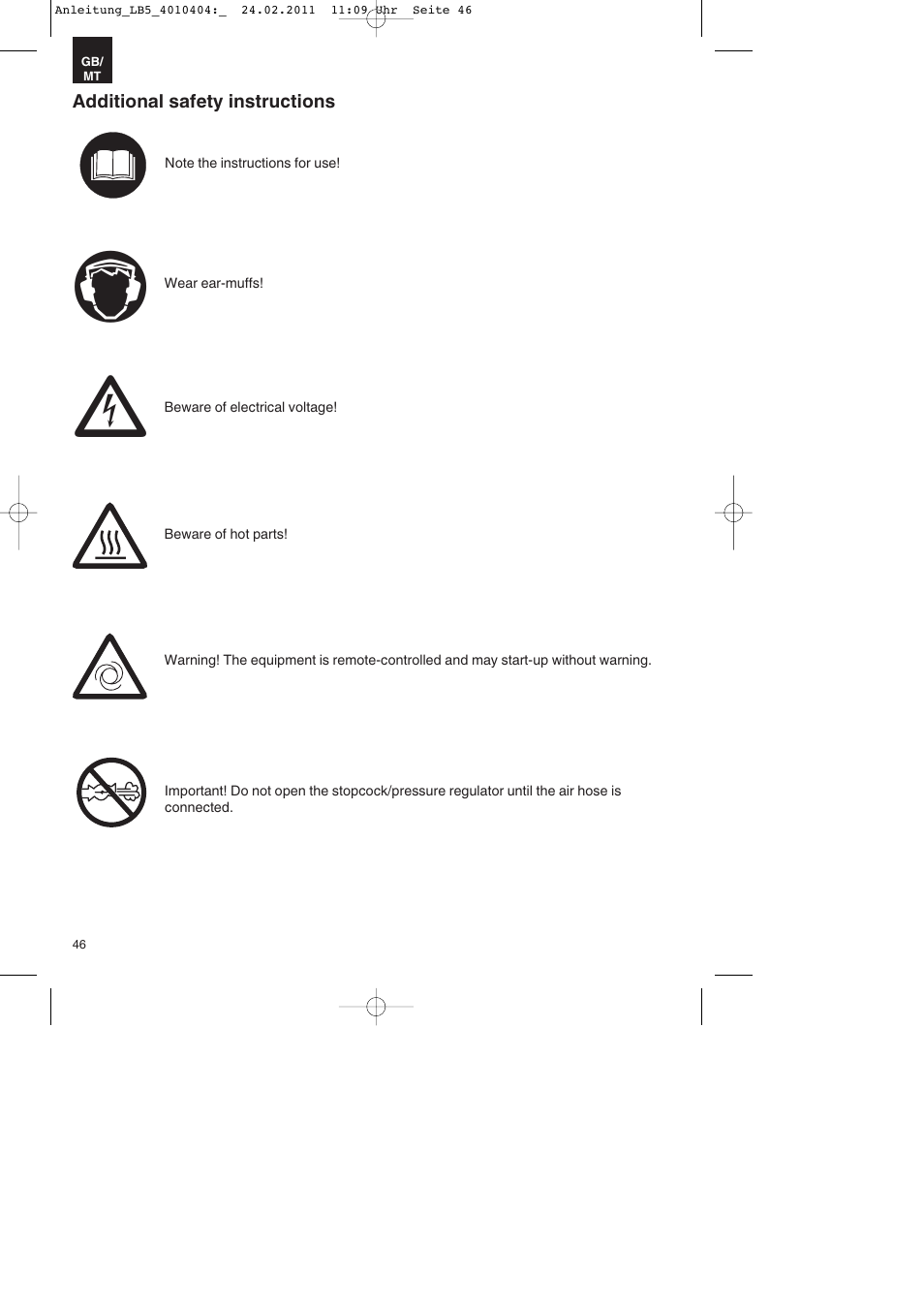 Parkside PKO 270 B2 User Manual | Page 46 / 72