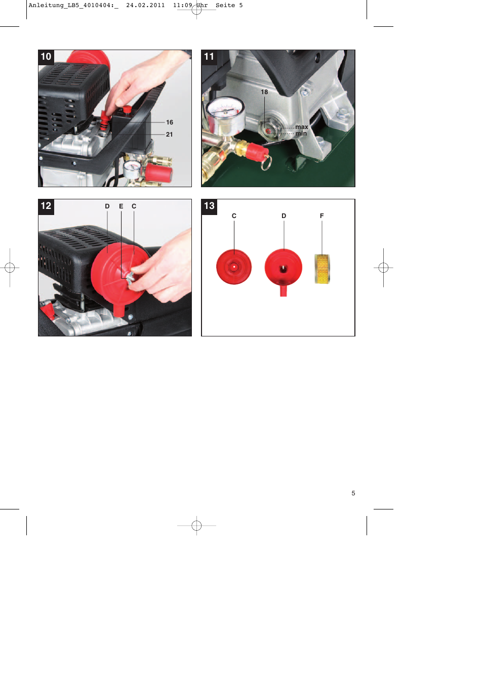 Parkside PKO 270 B2 User Manual | Page 5 / 72