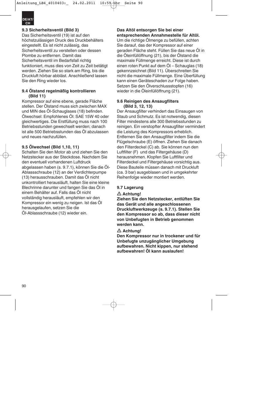 Parkside PKO 270 B2 User Manual | Page 90 / 96