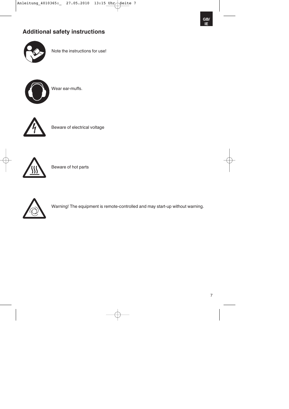 Parkside PKO 270 A1 User Manual | Page 7 / 20