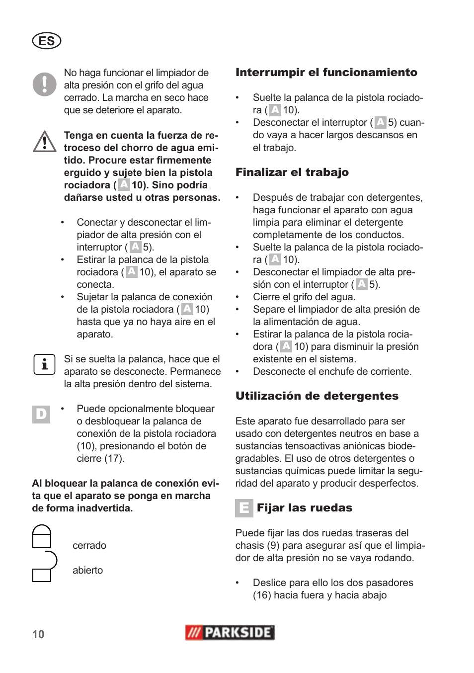 Parkside PHD 100 A1 User Manual | Page 10 / 58