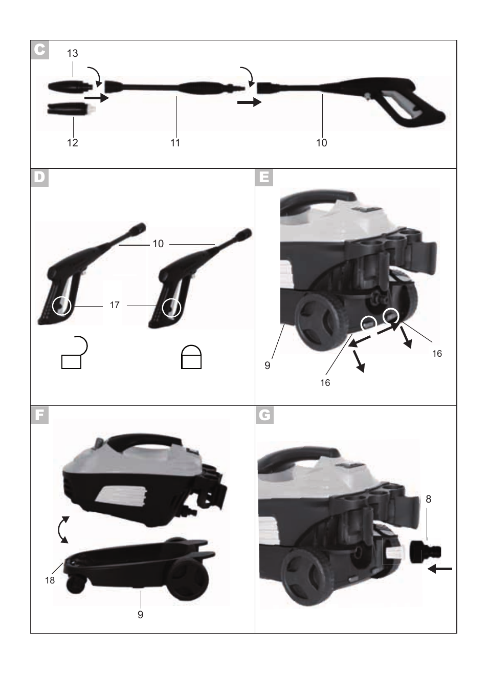 Ec d f g | Parkside PHD 100 A1 User Manual | Page 4 / 58