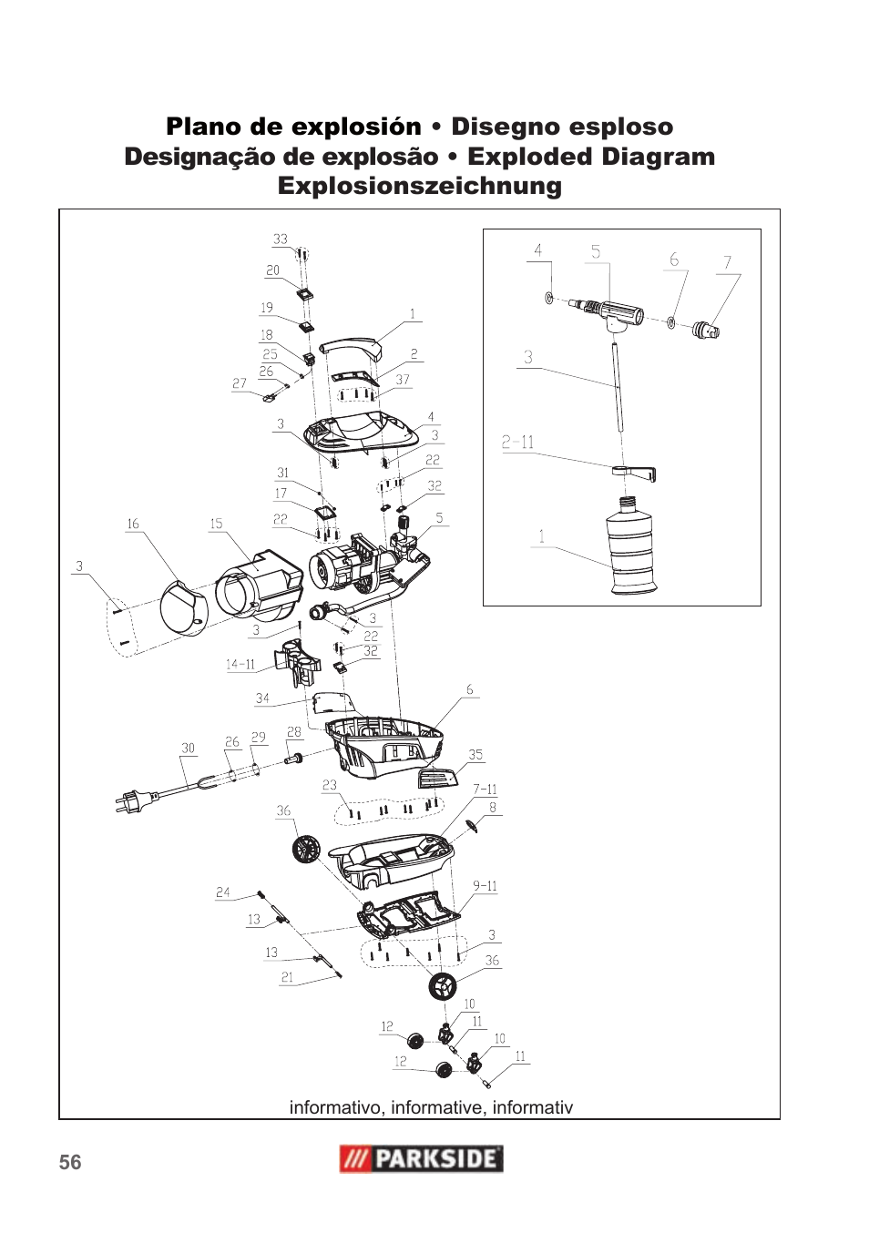 Parkside PHD 100 A1 User Manual | Page 56 / 58
