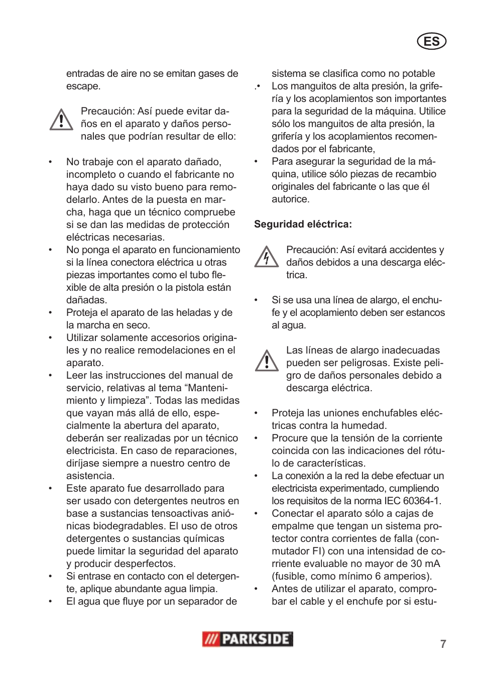 Parkside PHD 100 A1 User Manual | Page 7 / 58