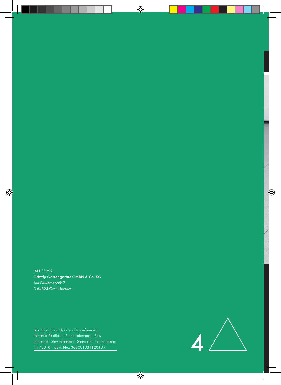 Parkside Pipe Cleaning Set User Manual | Page 30 / 30