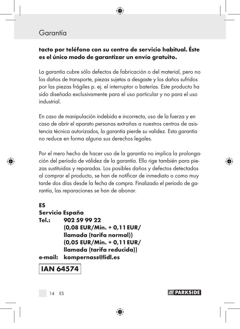 Parkside PDSP 1000 A1 User Manual | Page 14 / 65