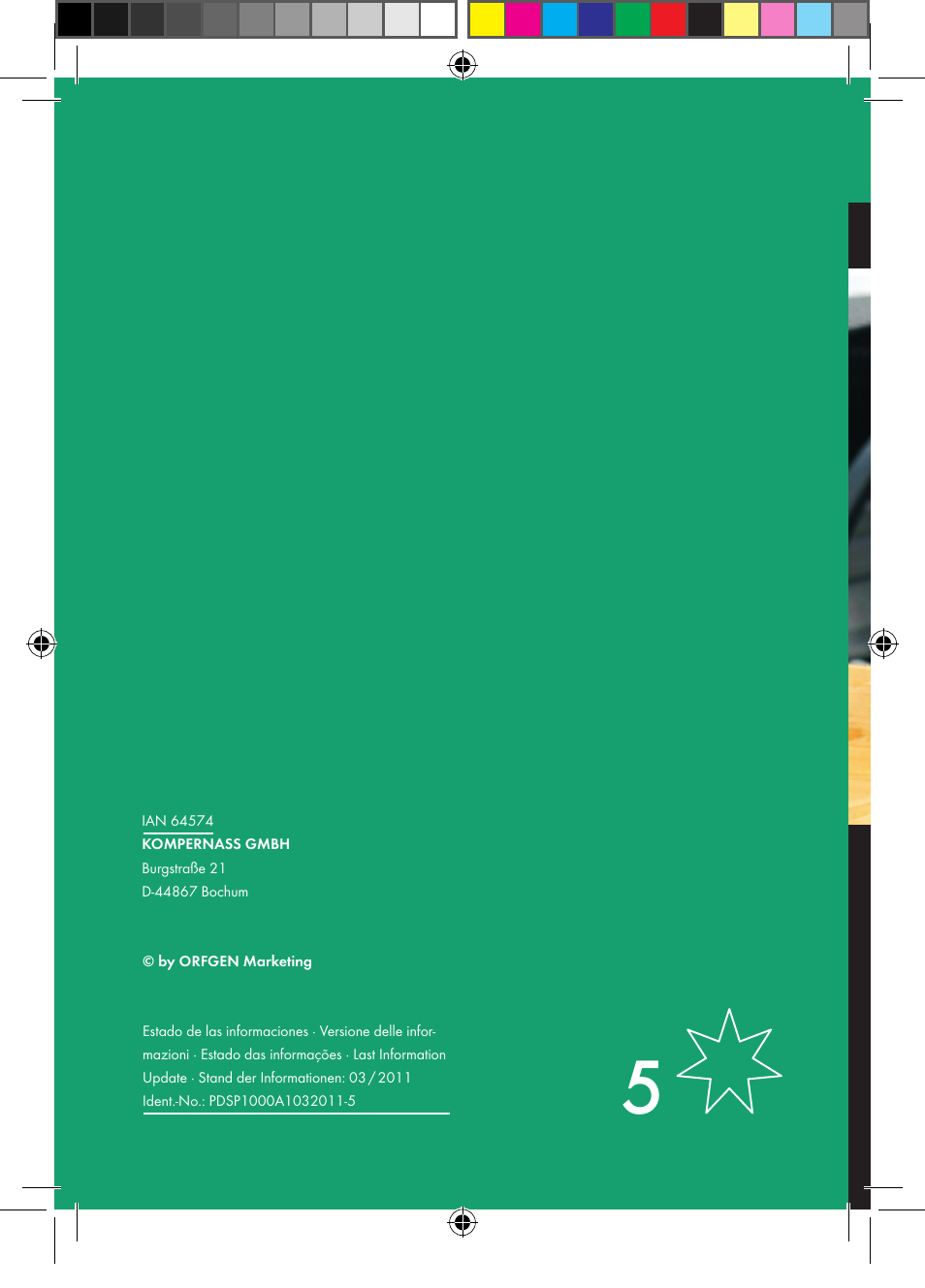 Parkside PDSP 1000 A1 User Manual | Page 65 / 65
