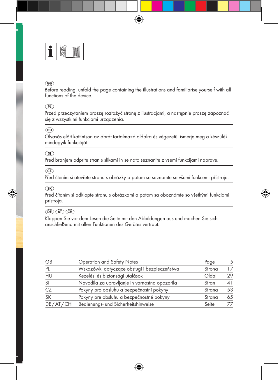 Parkside PDSP 1000 A1 User Manual | Page 2 / 89