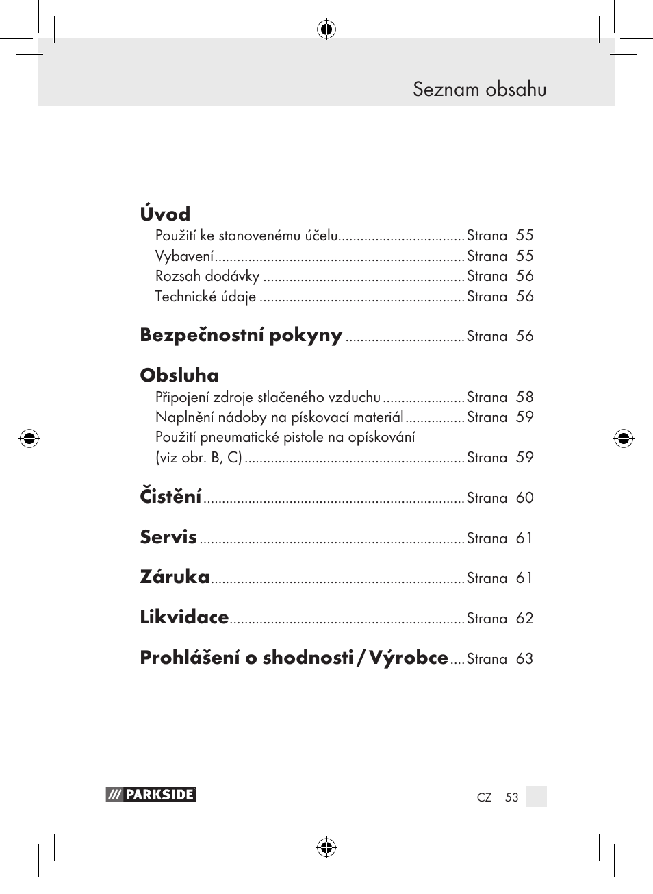 Parkside PDSP 1000 A1 User Manual | Page 53 / 89