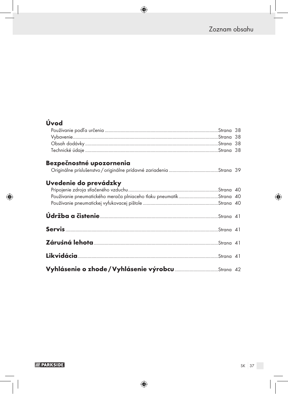 Parkside PDSS A1 User Manual | Page 37 / 49